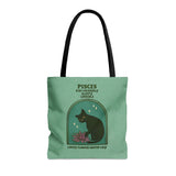 Pisces Cat Astrology Tote