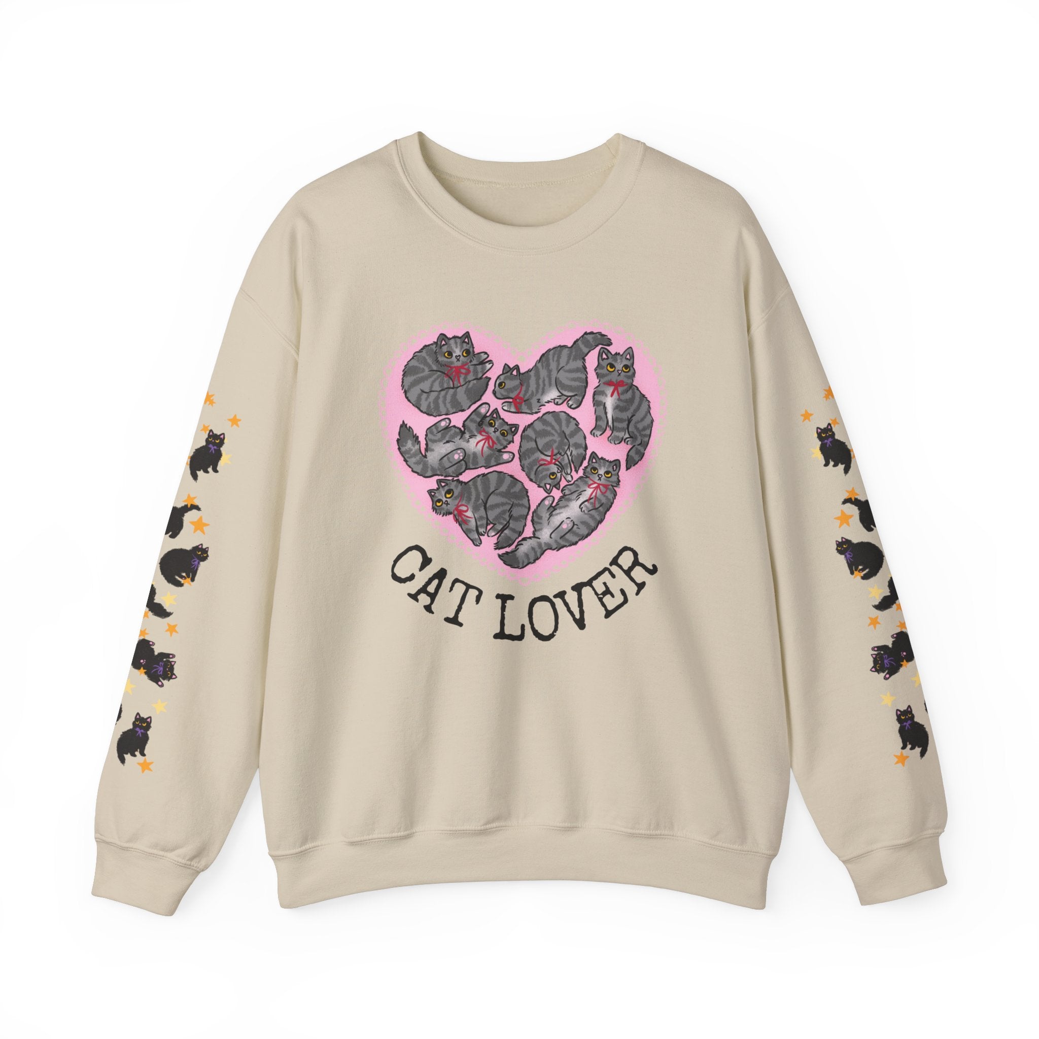 Grey Cat Lover Crewneck Sweatshirt