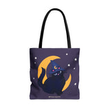 Moon Cat Tote Bag