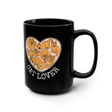 Orange Cat Lover Mug 15oz