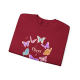 Pisces Butterfly Astrology Crewneck