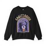 Sagittarius Spooky Cat Astrology Crewneck