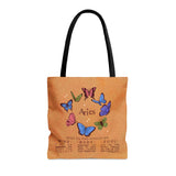 Aries Butterfly Astrology Tote