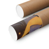 Star Cat & Moon Goddess Matte Art Print