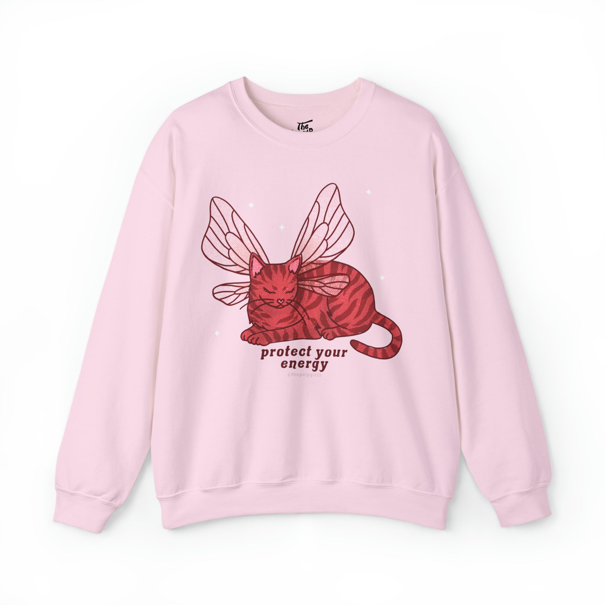 Protect Your Energy Fairy Cat Crewneck