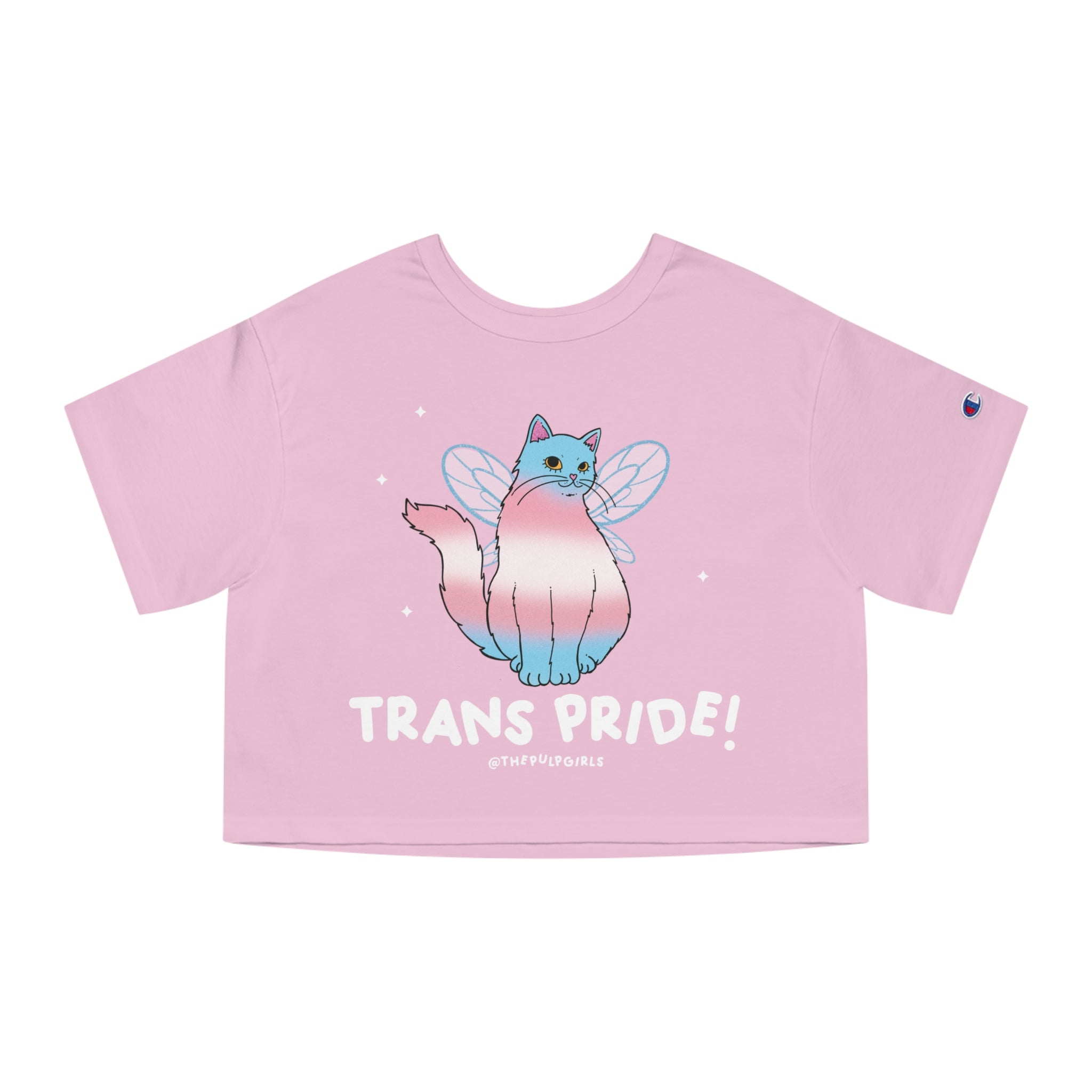Trans Pride Cat Crop Tee
