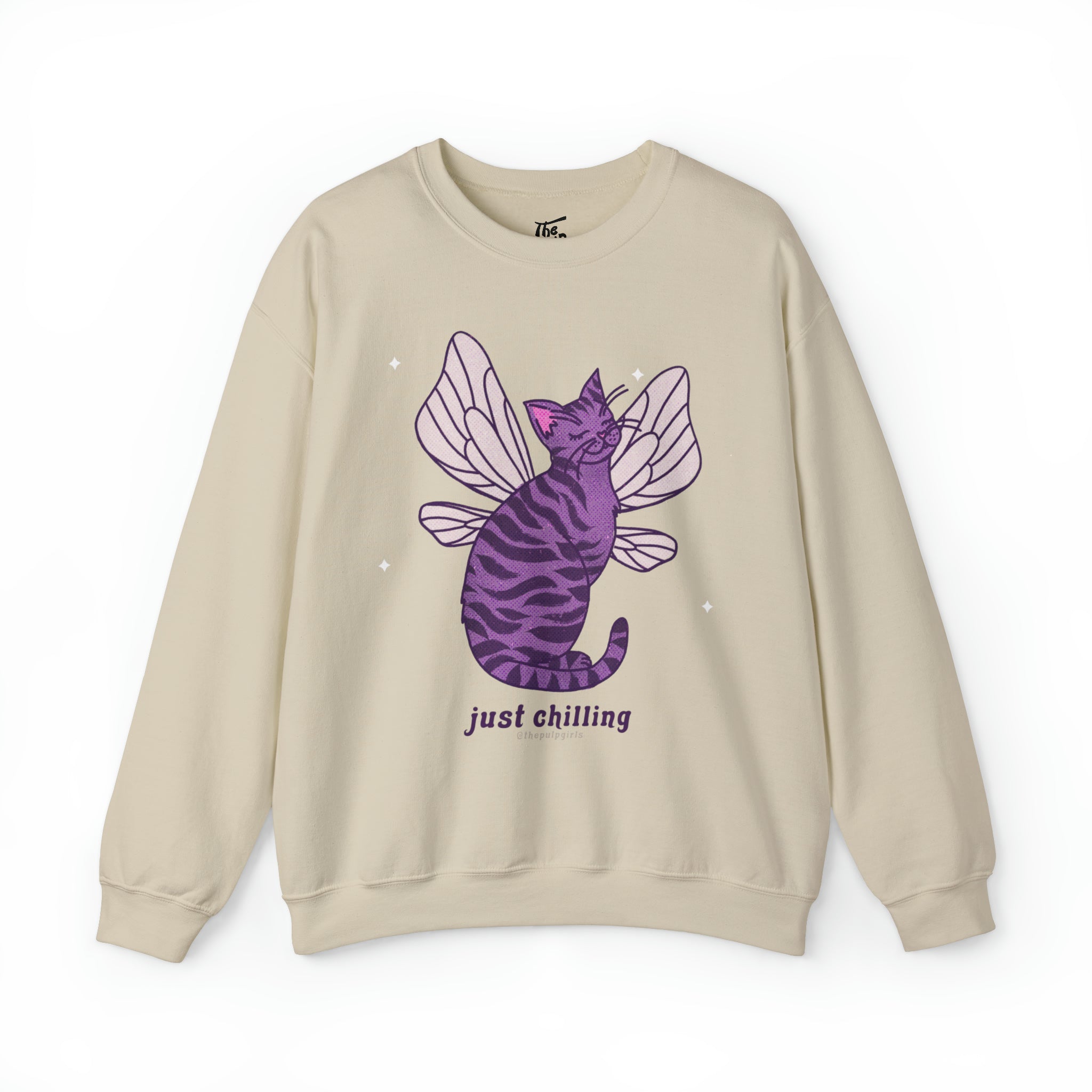 Just Chilling Fairy Cat Crewneck