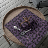 Black Cat Wrapping Paper - Purple