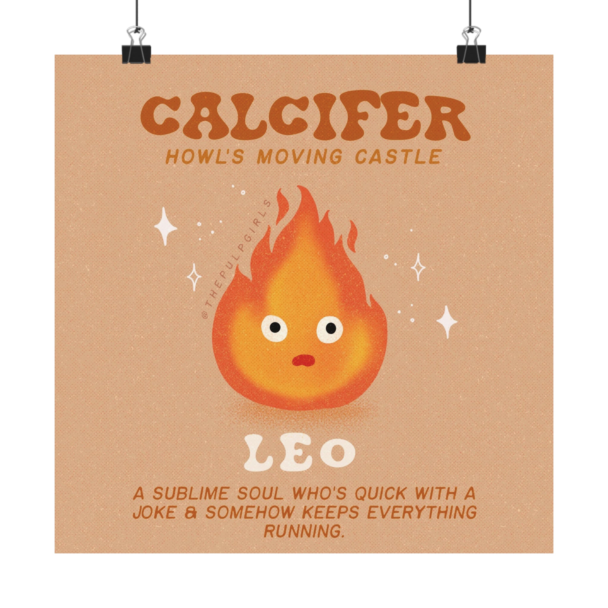 Studio Ghibli Fan - Calcifer - Leo - Art Print