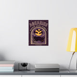 Aquarius Spooky Cat Astrology Art Print
