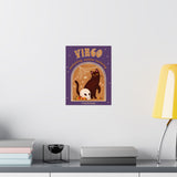 Virgo Spooky Cat Astrology Art Print