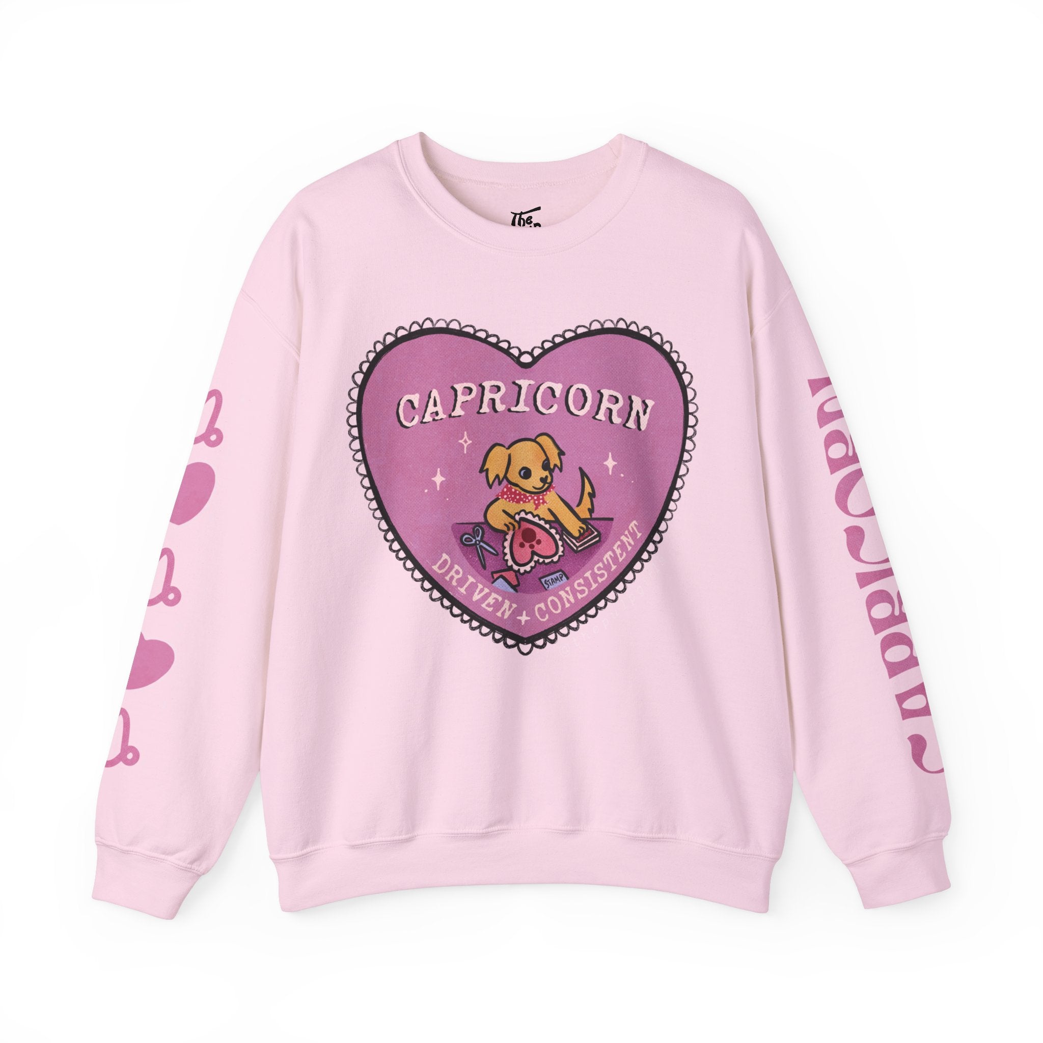 Capricorn Lover Dog Astrology Crewneck