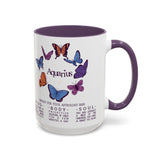 Aquarius Butterfly Astrology Mug