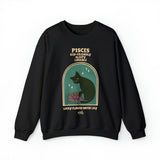 Pisces Cat Astrology Crewneck