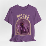Pisces Spooky Cat Astrology Tee