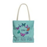 Libra Butterfly Astrology Tote