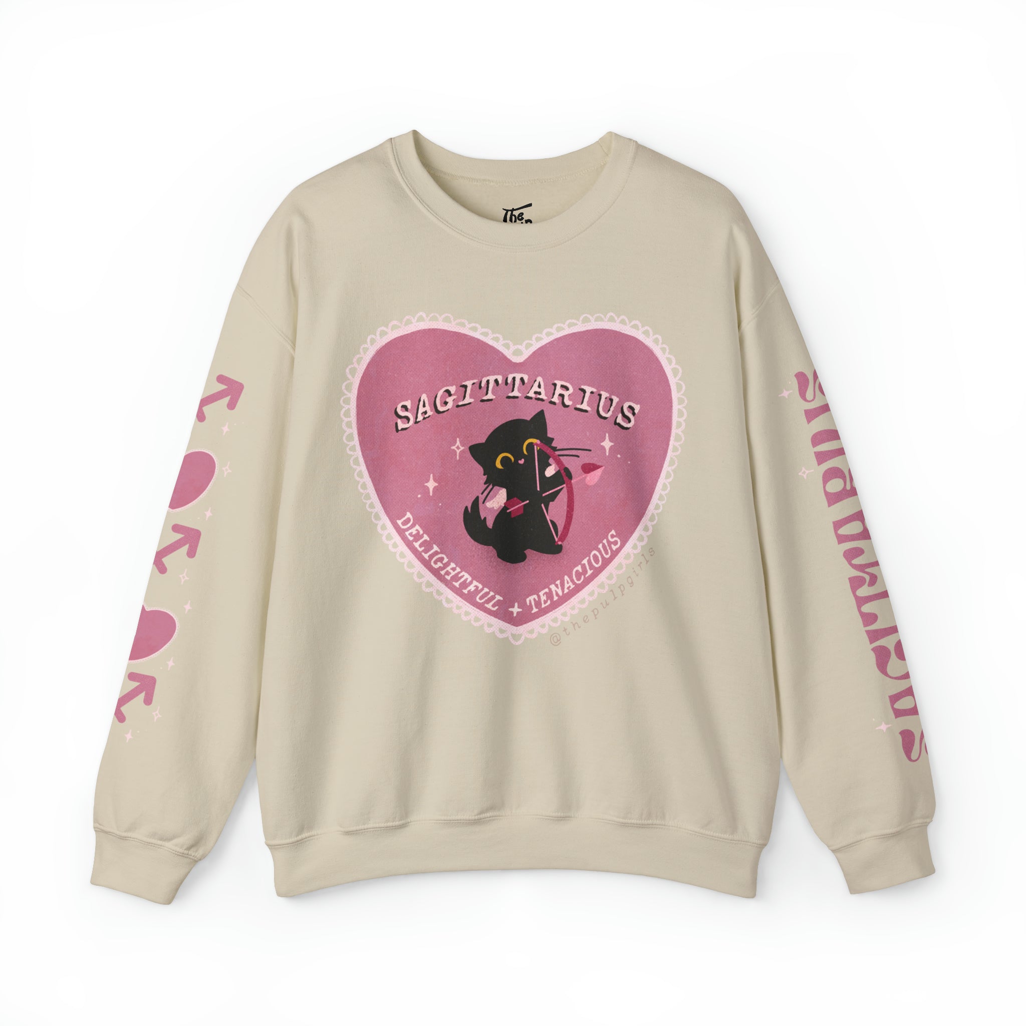 Sagittarius Love Cat Astrology Crewneck