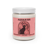 Aquarius Cat Astrology Candle