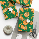 Orange Cat Lover Gift Wrap Papers