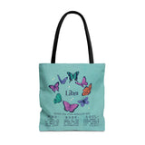 Libra Butterfly Astrology Tote