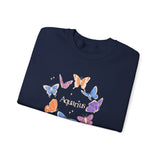 Aquarius Butterfly Astrology Crewneck