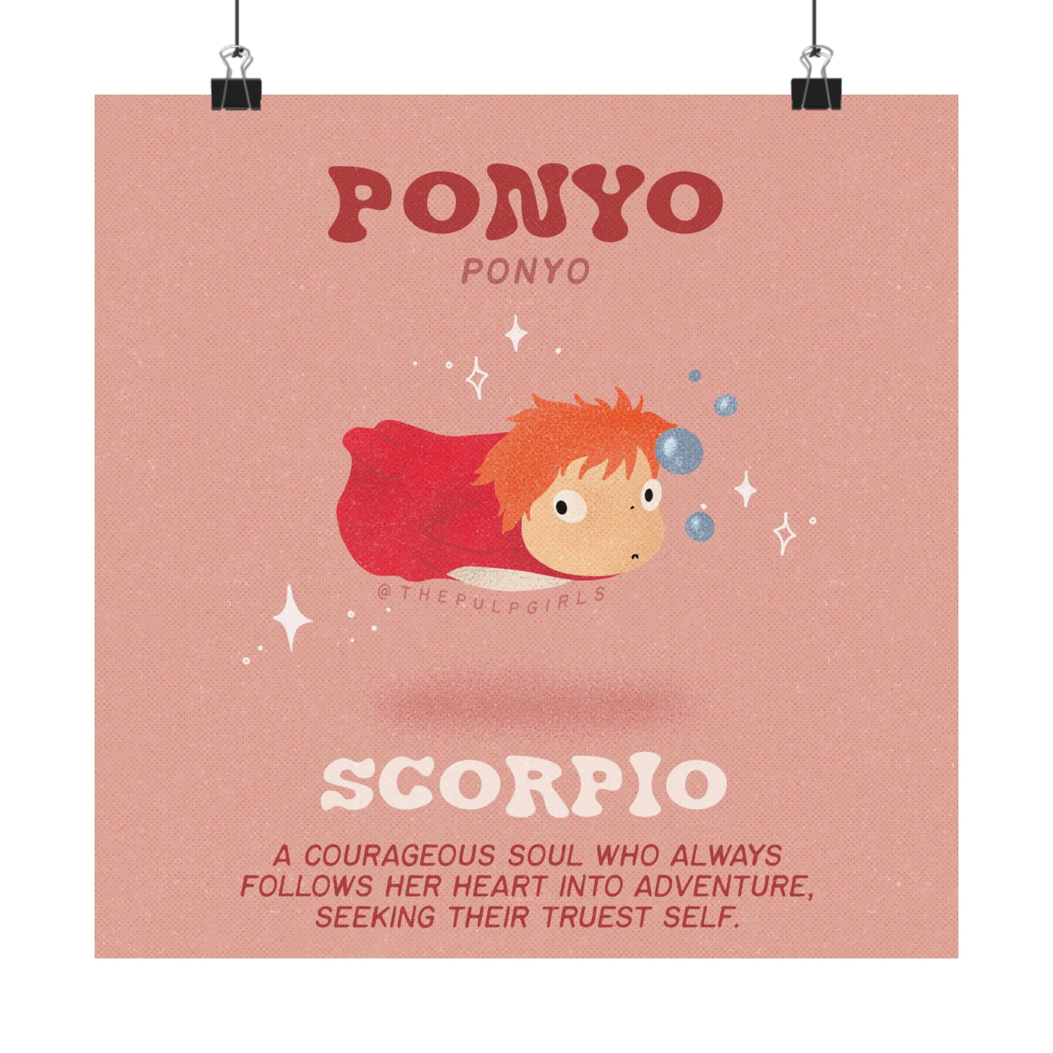 Studio Ghibli Fan - Ponyo - Scorpio - Art Print