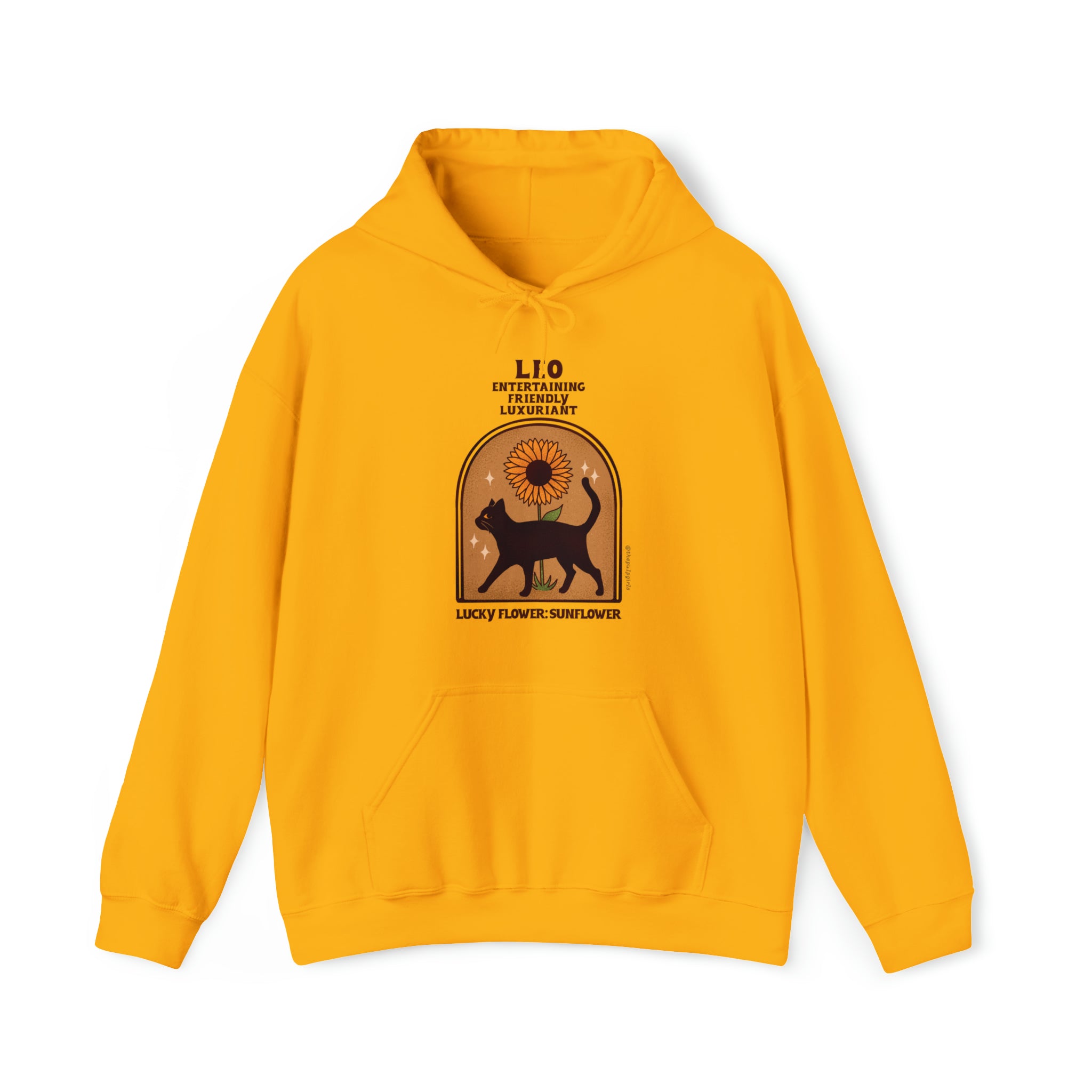 Leo Cat Astrology Hoodie