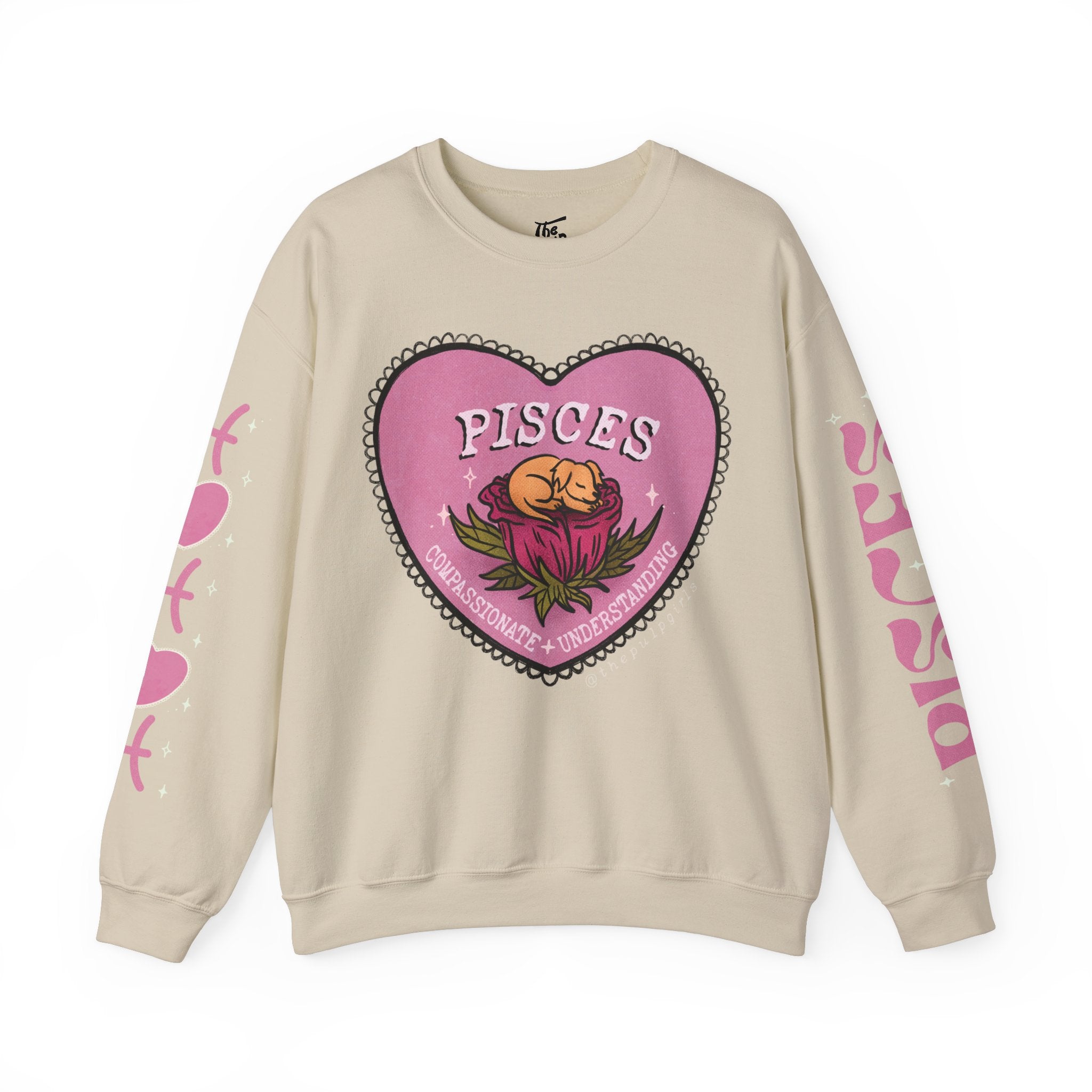 Pisces Lover Dog Astrology Crewneck