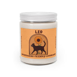 Leo Cat Astrology Candle