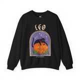 Leo Spooky Cat Astrology Crewneck