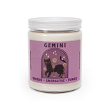 Gemini Cat Astrology Candle