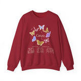 Cancer Butterfly Astrology Crewneck