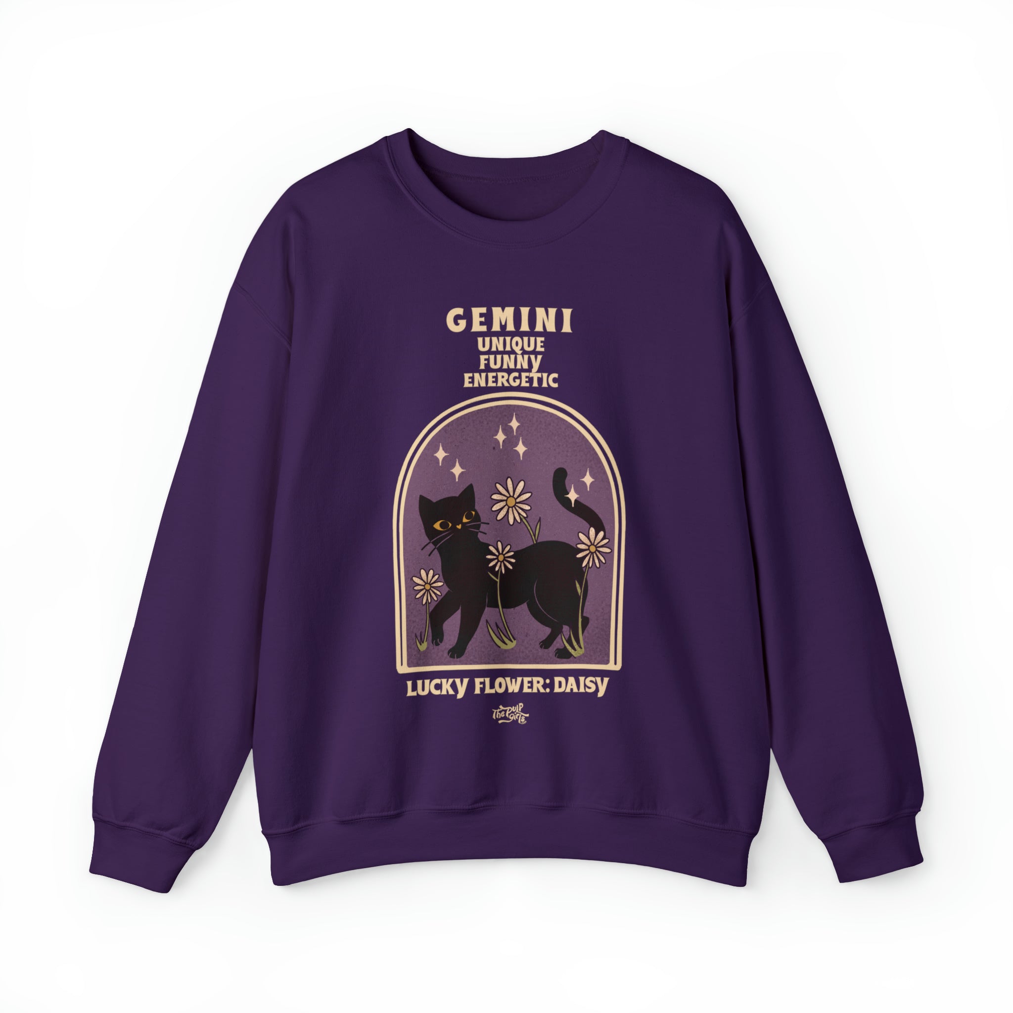 Gemini Cat Astrology Crewneck