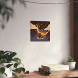 Star Cat & Moon Goddess Matte Art Print
