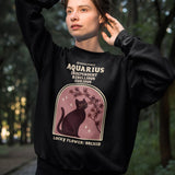 Aquarius Cat Astrology Crewneck