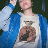 Aquarius Cat Astrology Crewneck