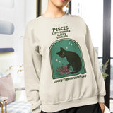 Pisces Cat Astrology Crewneck