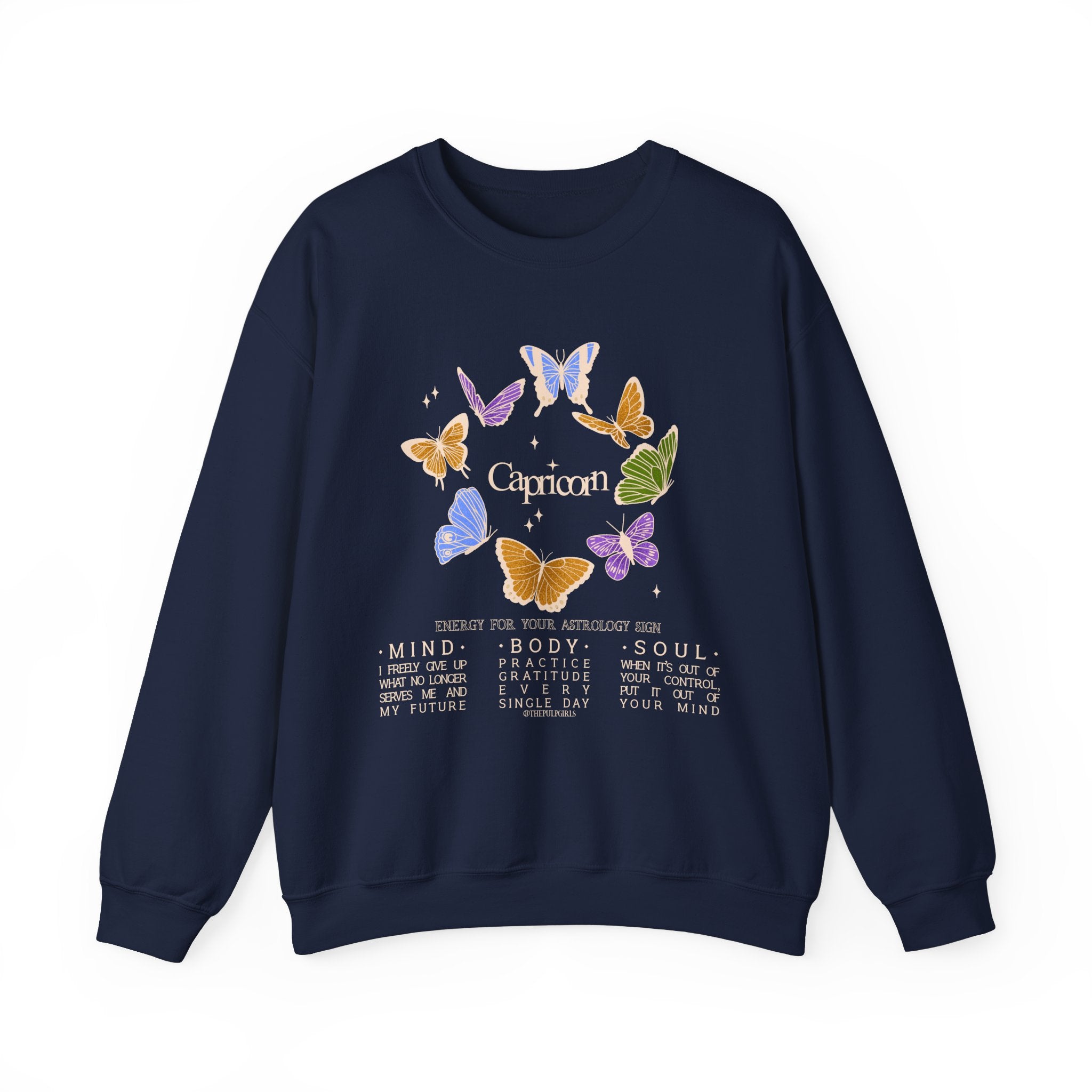 Capricorn Butterfly Astrology Crewneck