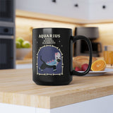 Halloween Cat Aquarius Astrology Mug 15oz