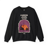 Cancer Halloween Cat Astrology Crewneck