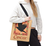 Cancer Whimsical Crow Tote Bag