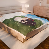 Cat Lovers Picnic Plush Blanket