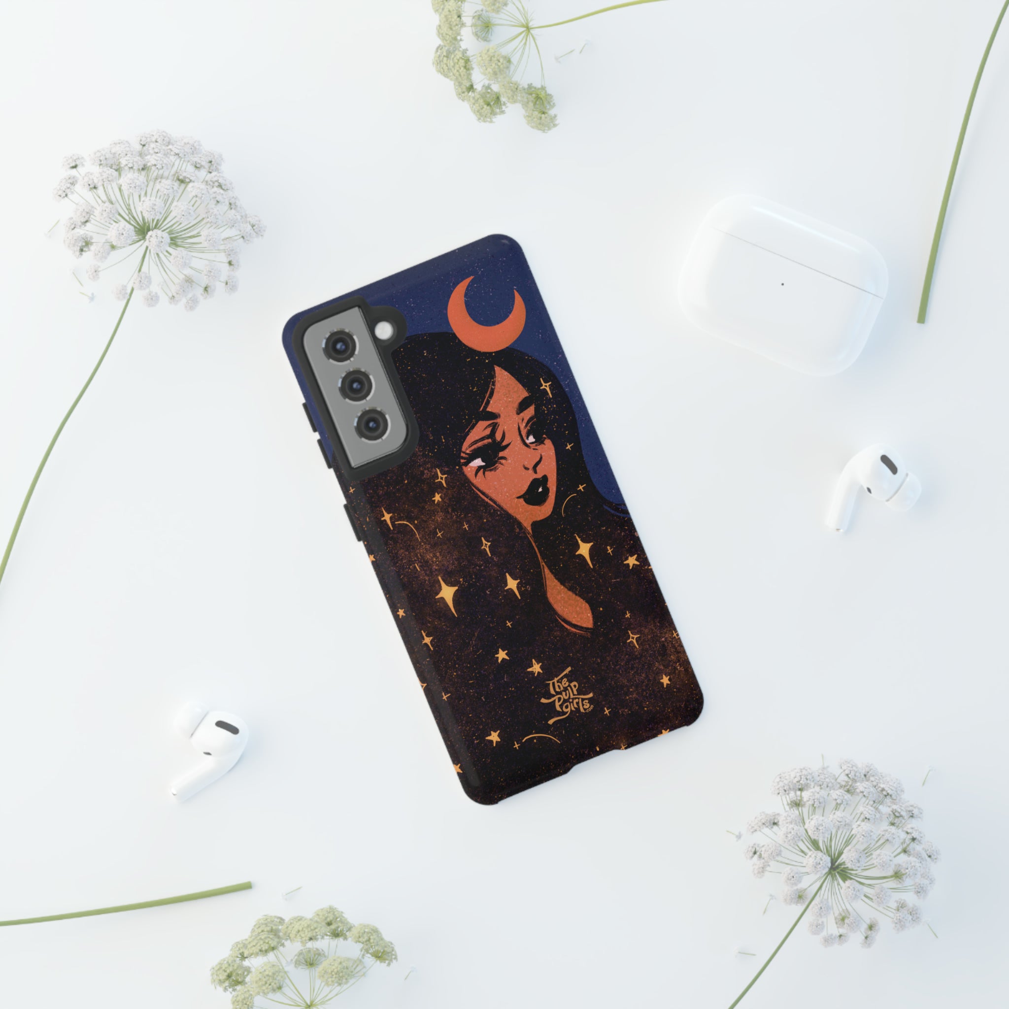Moon Girl Phone Case - Blue
