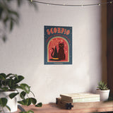 Scorpio Spooky Cat Astrology Art Print