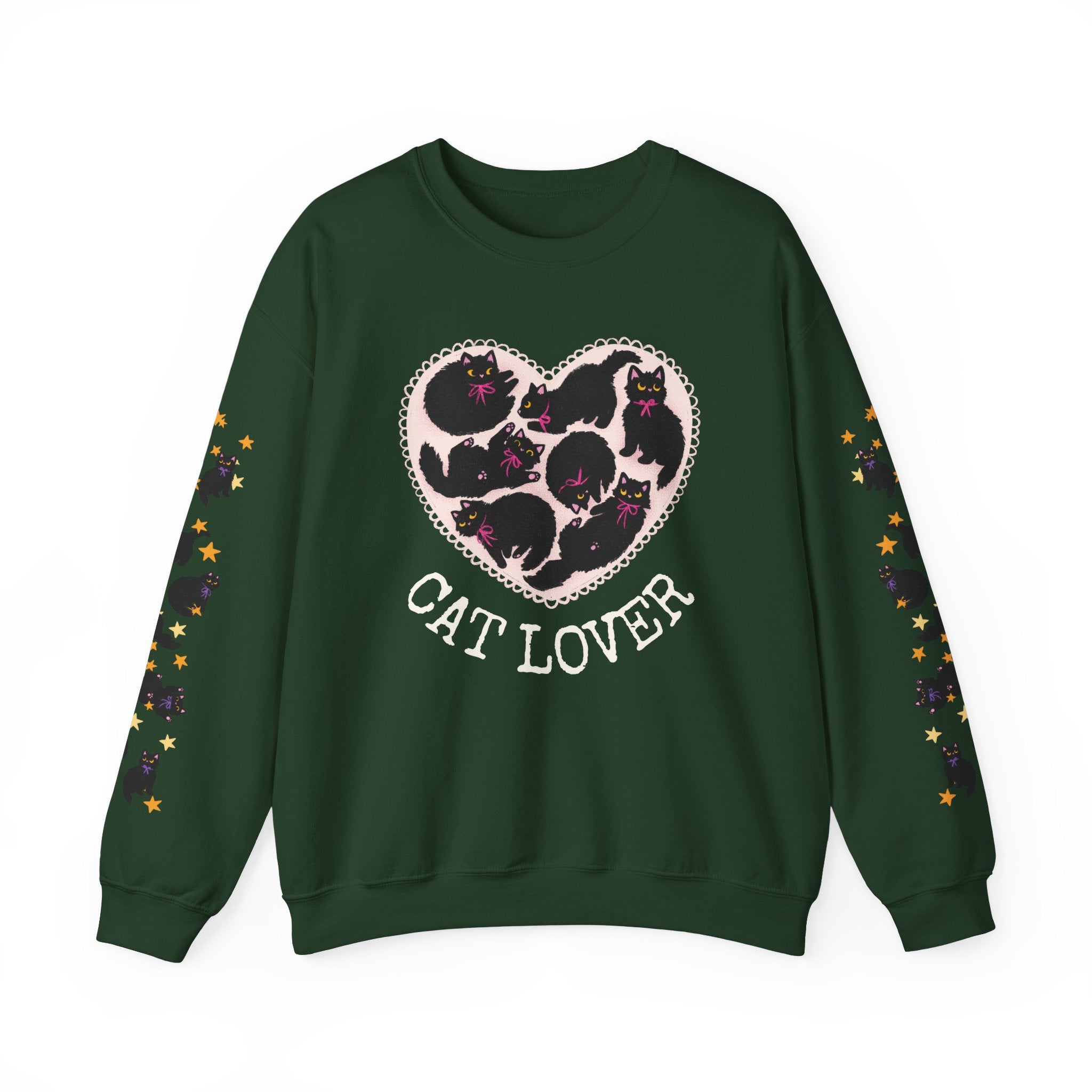 Black Cat Lover Crewneck Sweatshirt