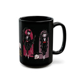 Pinup Vampire Bat Babes Retro Halloween Mug