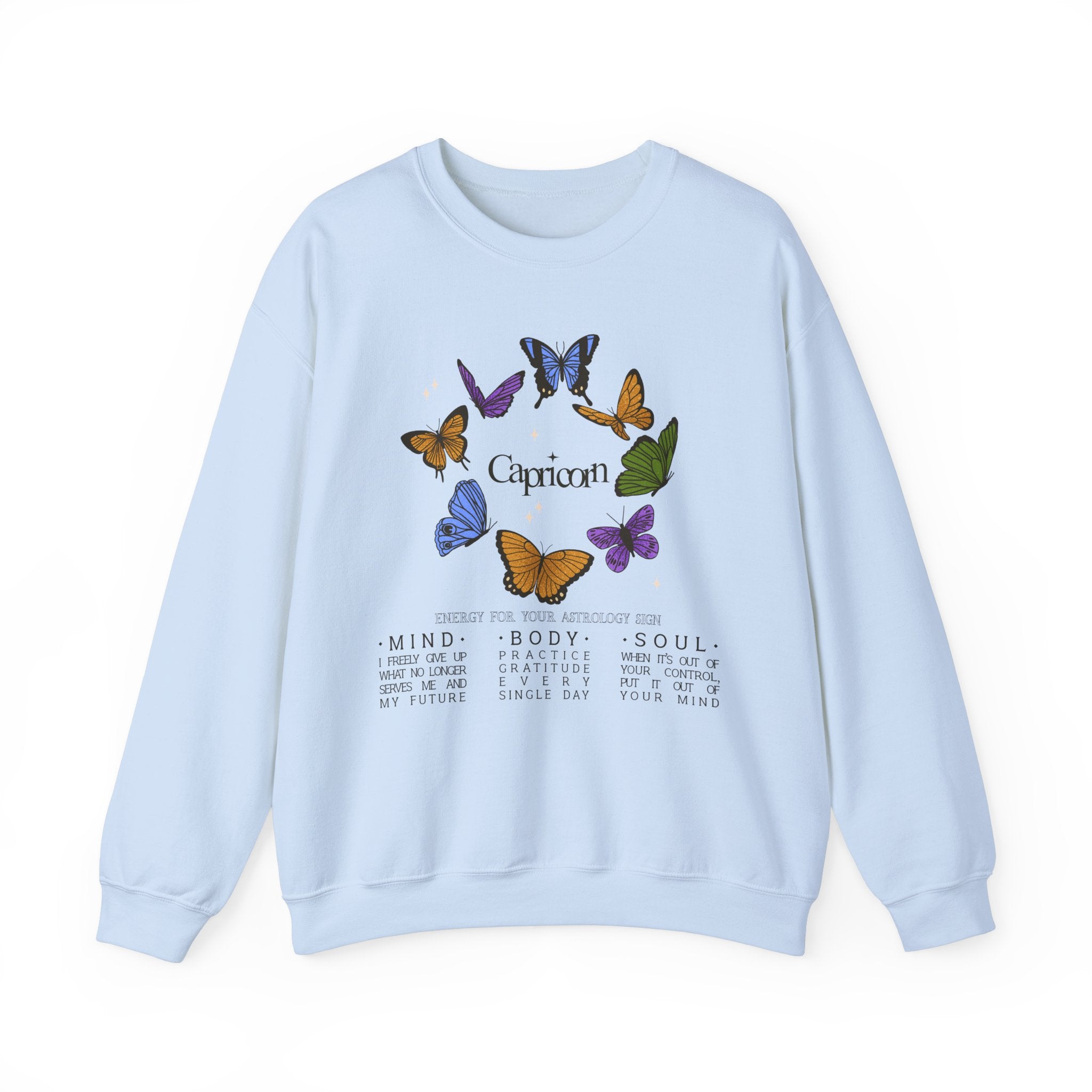 Capricorn Butterfly Astrology Crewneck
