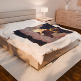 Cat Lovers Celestial Plush Blanket