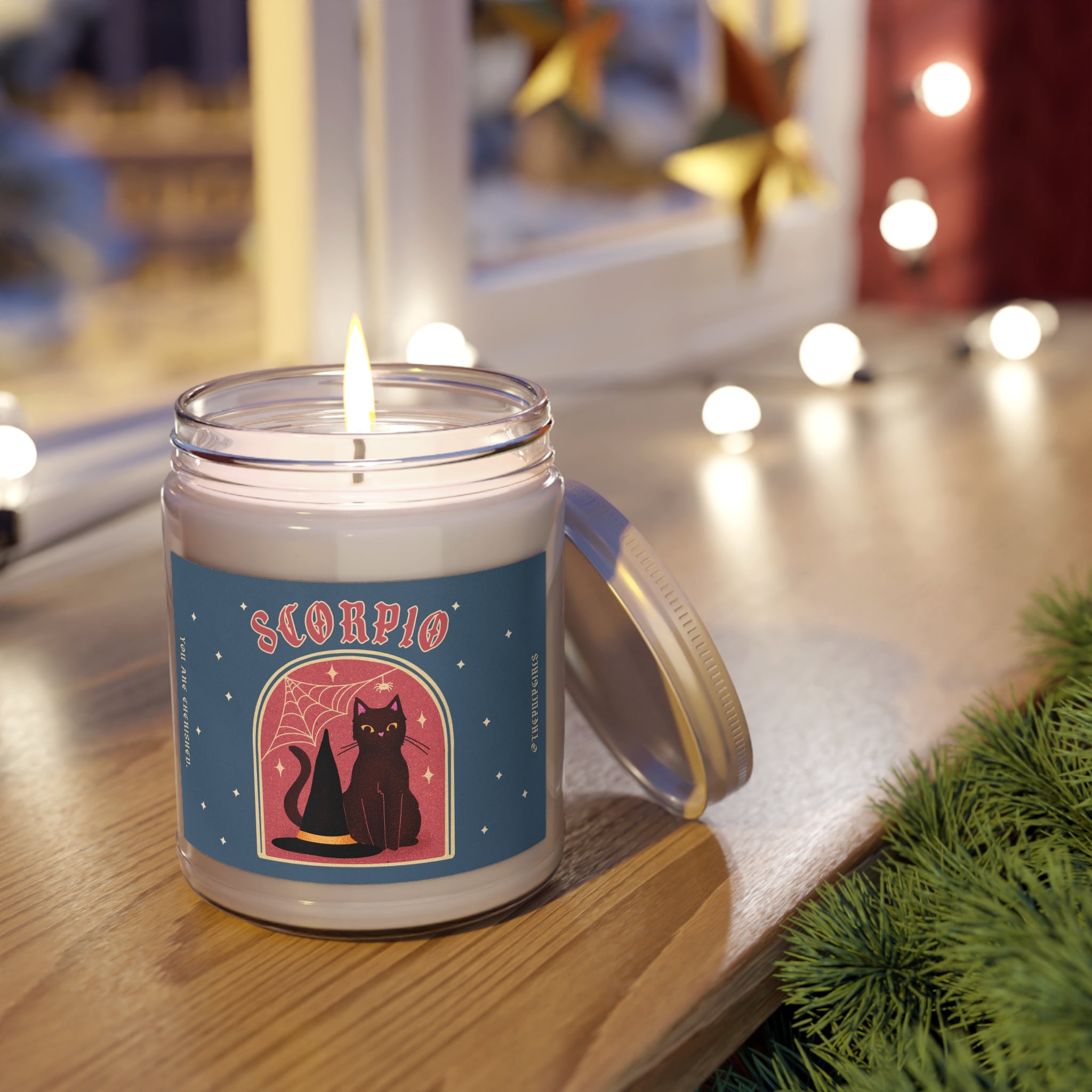 Scorpio Spooky Cat Astrology Candle