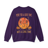 Here for a Good Time Skeleton Crewneck